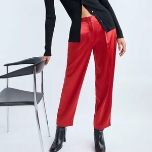 Red babaton by Aritzia trousers